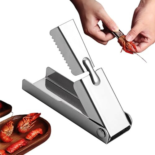 Pelador de camarones, Pelador de camarones,Herramientas para pelar gambas de bolsillo de acero inoxidable | Pelador de camarones Herramienta de marisco, Fo