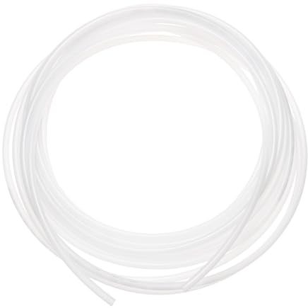 M METERXITY Nylon Line Hose Tube, 0.17(4.35mm) ID x 0.25(6.35mm) OD PA6 Pneumatic Air Line Tubing for Fluid Transfer/Trailer Air Brake, Polyamide Water Fuel Pipe [10M/33FT, Translucent]