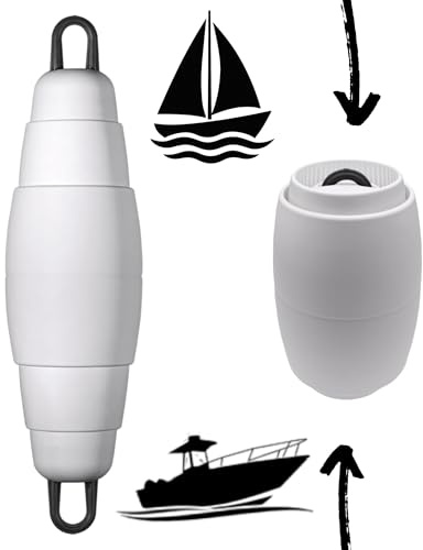 Pop Fender telescopico, accessorio per barche, salvaspazio, per vela, motore, sport, barche, yacht, casalinga, nave (bianco)