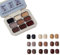 Set di smalti cremosi e colorati, palette di smalti in gel cremosi solidi a lunga durata da 9 colori, colori estivi versatili, griglia a nove quadrati, regalo portatile(07#)