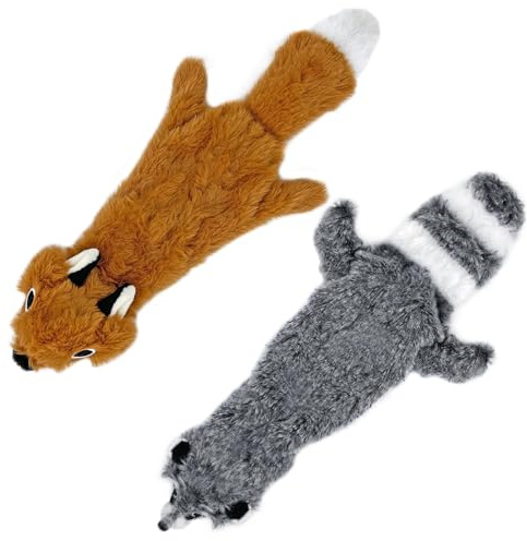 Best Pet Supplies Jouet couineur 2 en 1 pour Chien avec Tissu Doux et Durable pour Animaux de Compagnie de Petite, Moyenne et Grande Taille, sans Rembourrage pour Jouer à l'intérieur, Prend en Charge