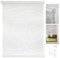 metablo Rollo Klemmfix ohne Bohren Fenster innen Klemmfix Sichtschutzrollo Seitenzugrollo Klemmrollo lichtdurchlässig und Blickdicht Weiß 60x160 cm