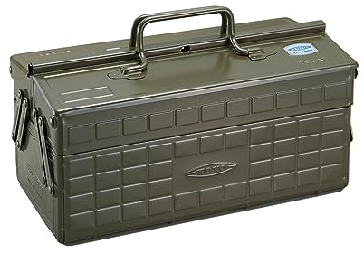 Toyo MG ST-350MG Color 2-stöckiger Werkzeugkasten, Militärgrün