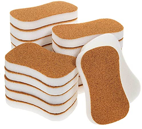 SIDCO Spülschwamm 20 x Topfreiniger Schwamm mit Nussschalen Scheuerschwamm Putzschwamm