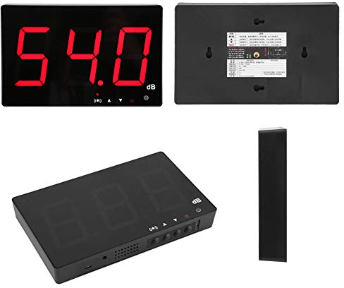 OKJHFD Fonometro Digitale Lcd Da 9,6 Pollici 30 ~ 130db,Misuratore Di Decibel,Fonometro Tester Appeso A Parete Tipo Decibel Misurazione Del Rumore Con Allarme Per Biblioteca/Hotel/Teatro/Lobby