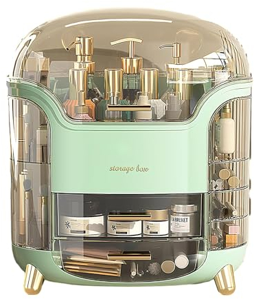 Wuciray Organizer/Porta Trucchi Contenitore Make Up Organizzatore Organizer Skincare con Cassetti Grande Capacità Porta Trucchi Organizer da Bagno Portatrucchi Organizzatore Trucchi