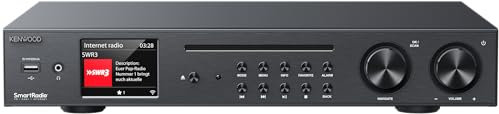 Kenwood Receptor de Audio Hi-Fi Todo en Uno con Radio Dab+, WiFi, Bluetooth USB, Spotify, Reproductor de CD y Ecualizador de Sonido para Casa | Pantalla TFT de 3,2 | KR-W8000SCD-B