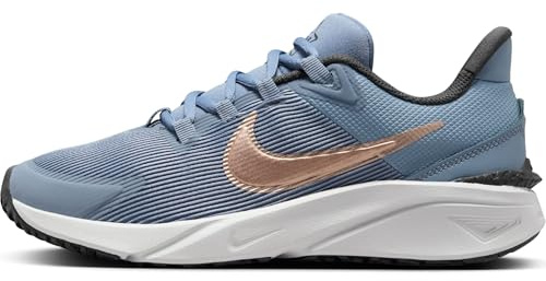 Nike Laufschuh Nike Star Runner 4 Laufschuh Für Ältere Kinder, Ashen Slate/MTLC Red Bronze-Armory Navy, DX7615-405, 38 EU (5.5Y US)