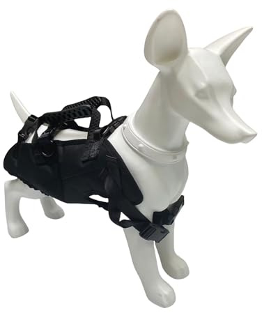 Luocute Pet Mackpack Esling para Perros Arnés de Soporte de Piernas Traseras de Malla Transpirable para Viajar en Bicicleta Al Aire (L)
