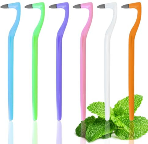 NOPKESV Rimuovi Tartaro, 6 Pezzi Smacchiatore, Lucidatore Denti, Spazzolino, Macchie, Placca e Kit Pulizia Denti, Togli Tartaro per Caffè, Tè, Tabacco, Cola Bevande Macchie