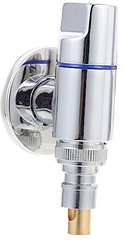 SHINEOFI Válvula de Cierre Ángulo Pulg para Lavadora Cuerpo de Cobre Cierre Rápido Sellado Anti-fugas Repuesto Grifería Lavabo Cocina