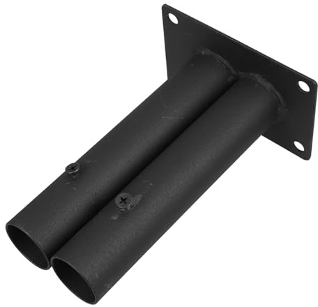 Healvian Garden Fence Base Kit with Dual Tube Insert Plastic Stand Holder for Large Dog Barrier Privacy Fence Accessories for Yard and Patio