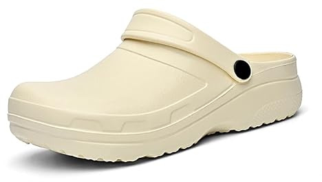 ELIOGN Clogs de Jardin Unisexes – Sabots en EVA légers et Respirants avec Sangle arrière réglable – Mules à Bout fermé antidérapantes pour la Douche, la Plage, Le Jardinage et l'usage Quotidien