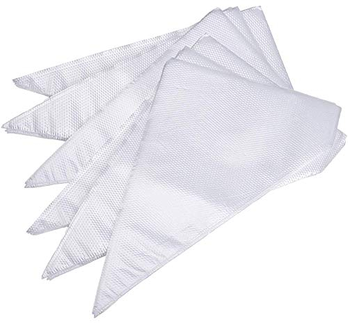 100 Stück Zuckerguss Spritzbeutel Einweg Spritzbeutel zum Verzieren von Kuchen Royal Frosting (Weiß, 27x17)