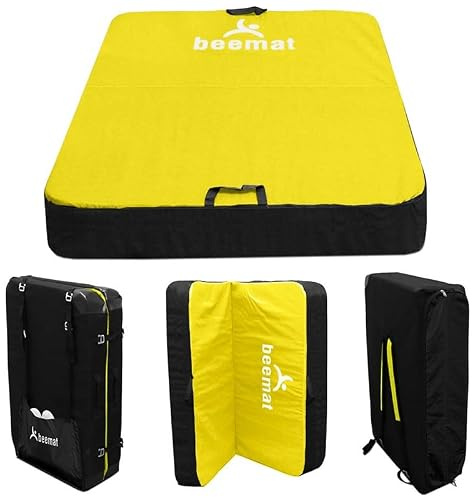 BEEMAT Brimham Bouldering Crash Pad [Each] • Designed to absorb and dissipate the force smoothly from the most notorious highball falls • Lime Green/Black