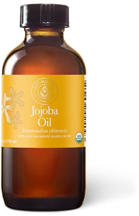 Aromatics International Jojoba Oil 4 fl oz – 100% Pure, Cold-Pressed, Unrefined, Natural Moisturizer for Skin, Hair, and DIY Beauty Products