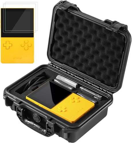 Migitec Waterproof Hard Case Compatible with Analogue Pocket Handheld Game Console, Protective Carrying Case Holds Analogue Pocket, Cartridges, Game Adapter, SD Cards and Accessories