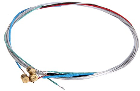 Fiorky Violinsaiten 4/4 Komplettset, Geigensaiten Professioneller Geigensaitenersatz E-A-D-G Kern Musikinstrumententeile Aluminium Violinzubehör