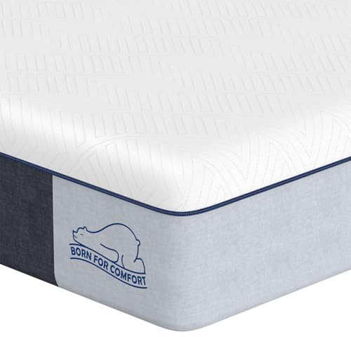 wowttrelax Double Mattresses 4ft6, 8 Inch Memory Foam Mattress, Medium Firm with Soft Fabric Fire Resistant Barrier, Removable cover Double Bed mattress 135x190x20cm