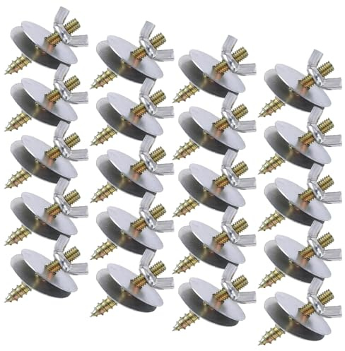 GNAUMORE Vogelkäfig Schrauben,Käfigbefestigung von Vogelspielzeug,Edelstahl Vogelkäfig Schrauben,Sitzstangen Set für Vögel,Vogelkäfig Zubehör,M5*30 (mit Zwei Distanzstücken),20 Stück