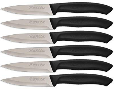 Quttin Cuchillo Pelador/Cocina 9 cm. Super Afilado. Practic Set 12 Unidades.