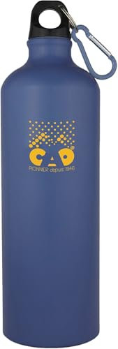 C.A.O. - Gourdes POP 1 litre en Aluminium - Couleur Bleu - Hauteur 27 cm - Diamètre ø 8 cm