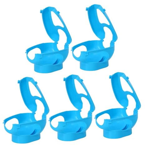 Mipcase 5 Pezzi Supporto per Fissaggio Piccioni in Plastica Staffa Fissa per Iniezioni e Somministrazione Medicinale Accessorio per Gabbie di Piccioni e Uccelli Sicuro e Resistente