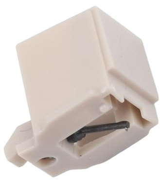 Lawnoval ATN3600L - Aguja de repuesto para tocadiscos con vástago de fibra de carbono compatible con tocadiscos Audio Technica AT-LP60/AT-L60X/AT-LP60XBT, color blanco