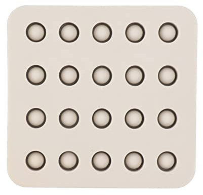 Respicefinem Wax Queen Tazze per Innesto Stampo in Silicone per Apicoltura Tazze per Cellule Queen Strumento per la Produzione di 4 File Design Durevole Morbido Materiale Stabile (4 file 96x92x14 mm)