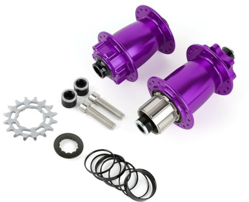 EpheyFIF 32H Dirt Jump Bike Nabe mit 16T Single Speed Freilauf vorne, 100 mm hinten, 135 mm