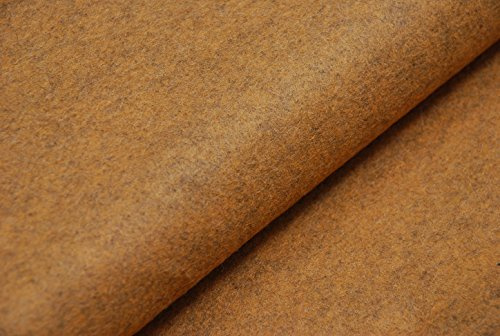 Handicraft Wool/Viscose Felt Fabric Material - Marl Gold V20, 1Mtr 100cm x 90cm