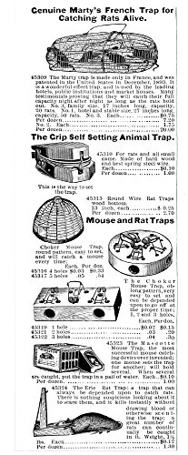 Mouse And Rat Traps 1895 Nfrom An American Mail-Order Catalogue 1895 Poster Print by (18 x 24)