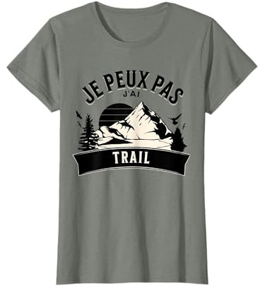 Course Running Humour Je Peux Pas J'Ai Trail Course à Pied T-Shirt