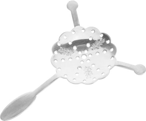 GETAJGHSD Cuchara De Inoxidable Cucharilla Filtradora Para y Decoración De Bebidas Para Bares Casa y Licorería