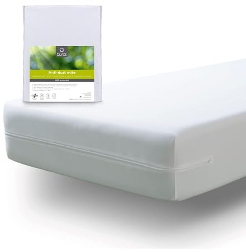 Tural - Wasserdichter und Atmungsaktiver Anti-Milben-Matratzenbezug. 2er Set Größe 90x190/200cm Matratzenschoner/Matratzen-Auflage