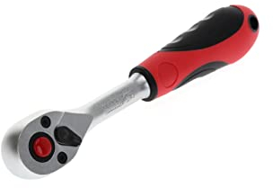 GEDORE red Umschaltknarre, für 3/8 Zoll, 10 mm Antrieb, lang, 5degree Rückschwenkwinkel, 180 mm Länge, 2K-Griff, R50000027