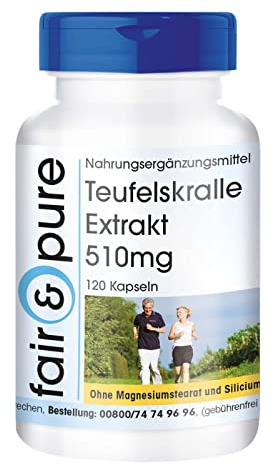 Fair & Pure® - Teufelskralle Extrakt 510mg - 120 Kapseln - vegan - 1,2% Harpagoside