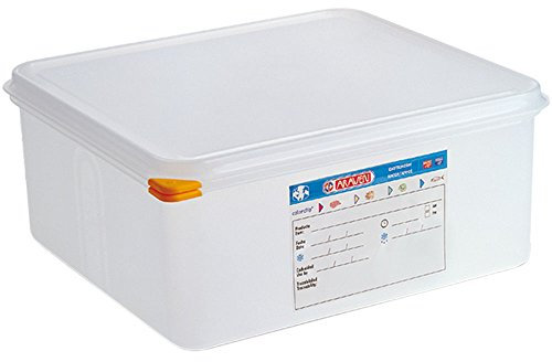 ARAVEN Gastronormbehälter mit Deckel, Polypropylen, GN 2/3 (150 mm)
