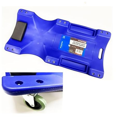 Toolzone Mecánica de plástico Creeper de 40 pulgadas de alto impacto polímero de bajo perfil taller garaje