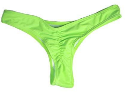 JJPAR Femme Bas Maillot de Bain Sexy Hot Bikini String Triangle Vintage Slim Grande Taille Pas Cher Couleur Unie Tankini Piscine Fête Plage D'été Vert 4XL