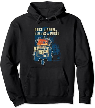 Star Wars Ahsoka Rebels Chopper Once a Rebel Always a Rebel Pullover Hoodie