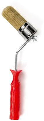 PENNELLIFICIO 2000 | Pincel para Esquinas y Bordes Profesional, Ideal para Pinturas y esmaltes, Completo con Mango de plástico, artículo Profesional - Made in Italy