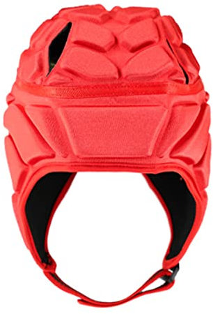 Kisangel Rot Größe S Skating Helm Schutzausrüstung für Fußball Rugby Hockey Komfortables Atmungsaktives Material