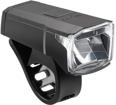 TRELOCK Cykellampa LS 440 LUX 40 LUX – USB-laddningsfunktion – 60 m visningsavstånd – 10 timmars livslängd – batteriindikator – StVZO-godkänd svart