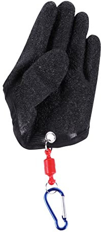 Toddmomy Fischereihandschuhe für Herren rutschfeste wasserdichte Verstärkte Latexhandschuhe für Sicheres Angeln im Freien Hand für Outdoor Aktivitäten