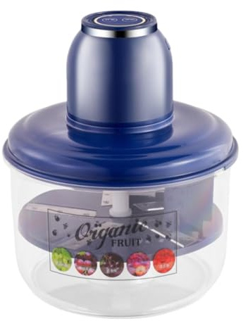 Milageto Pelador automático de Frutas, utensilio de Cocina, Herramienta portátil para pelar Frutas, máquina peladora de para Senderismo, Camping, Tienda, Azul