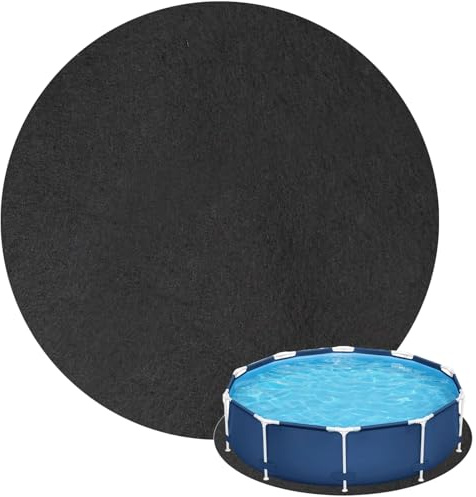 270CM Pool Bodenplane,Runden Poolmatte,Poolunterlage Bodenschutzplane Bodenmatte Poolunterlage Matte,Tragbares Spa Pool Zubehör,Schwimmbecken Matte Faltbarer,Whirl-Pool Unterlage(rund 2.7M)