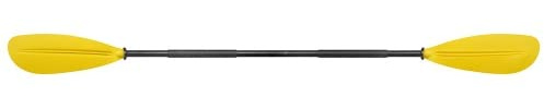 PONTTOR Seaflo Doppelpaddel 220 cm, gelb, Paddel für Kajak, Kanu, Boot