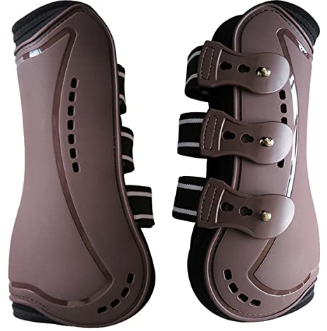 Wandrola Horse Boots Open Front Jumping Tendon Sport Boots, Secure Leg Protection, Classic Equine Supplies