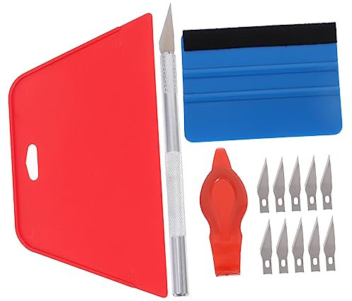 SOLUSTRE 1 Set Tapezierwerkzeug Auto Set Tapezierwerkzeug Set Tapezierwerkzeuge Tapezierwerkzeug Tapezierglätter Set Tapeten Kunststoffrakel Aus Aluminiumlegierung